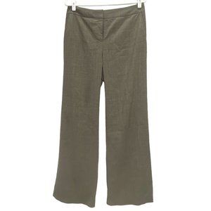 Lafayette 148 New York Dress Pants Womens 10 Gray Wool Blend Straight Leg Career